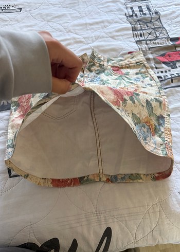Diğer Çiçek Desenli Mini Bohem Etek