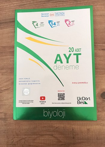 20 ADET AYT Biyoloji Deneme Kitabı