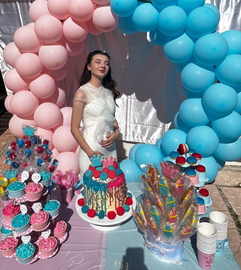 Beyaz Modern Klasik A Kesim elbise - Görsel 2