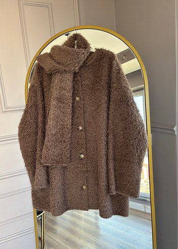 Kahverengi Kürklü Midi Kadın Kaban - Görsel 2