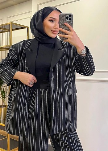 Siyah Taşlı Kadın Takım - Görsel 2