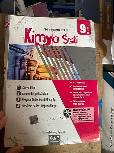 Çap yayınları dokuzuncu sınıf kimya seti