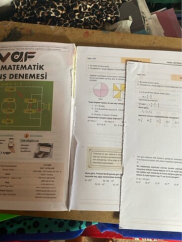  Vaf yayınları tyt 10?lu matematik denemesi