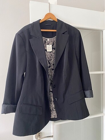 siyah desenli blazer ceket