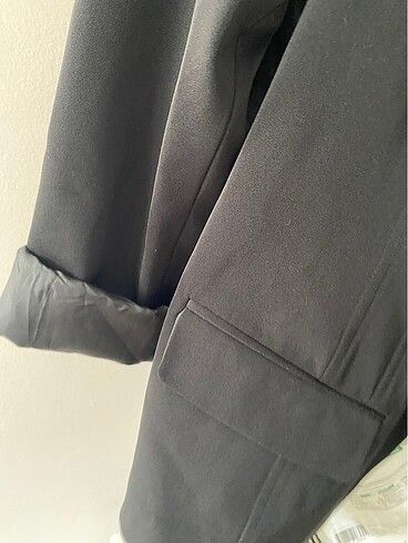 46 Beden siyah Renk siyah desenli blazer ceket