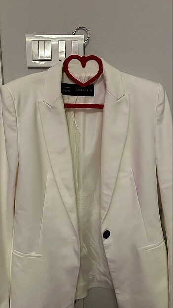 m Beden beyaz Renk Zara blazer ceket