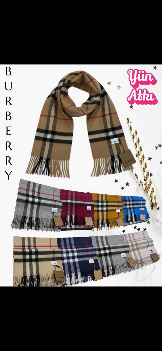 Burberry Yün Şal/Atkı - Görsel 2