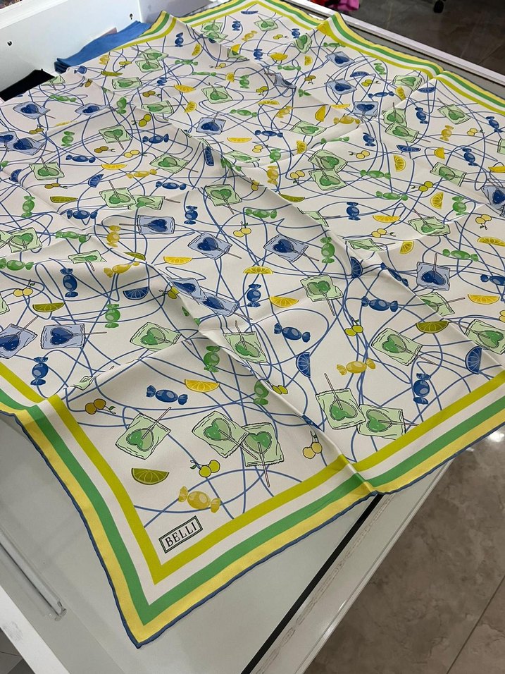 Belli Tivil İpek Eşarp - Görsel 2