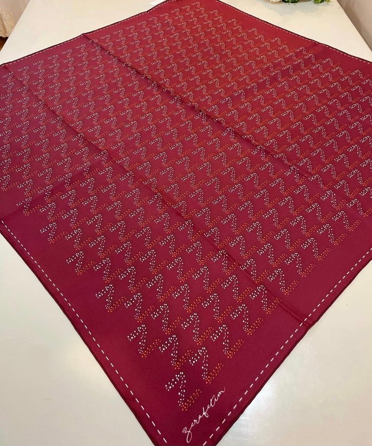 Zerafetim Tivil İpek Eşarp - Görsel 2