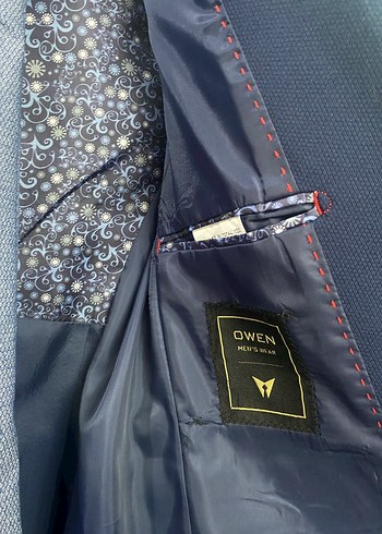 Lacivert Düğmeli Erkek Takım Elbise - Görsel 4