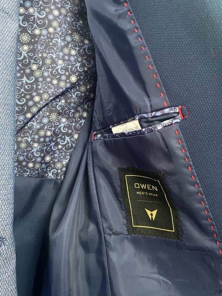 Lacivert Düğmeli Erkek Takım Elbise - Görsel 4