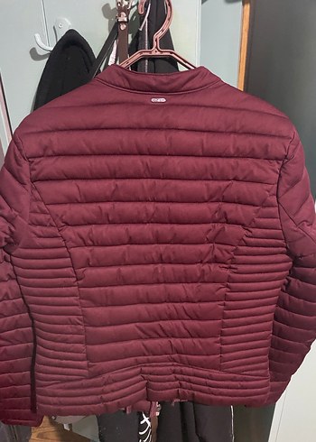 The original Bordo Fermuarlı Kadın Mont - Görsel 3