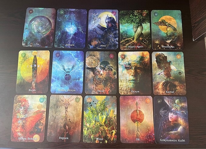  Beden Renk Şaman Kehanet Kartları Tarot