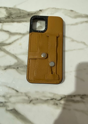 Kahverengi Toka Detaylı Telefon Kılıfı