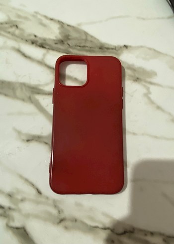 Koyu Kırmızı Parlak Telefon Kılıfı