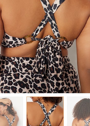 Leopar Desenli Bikini Üstü - Görsel 3