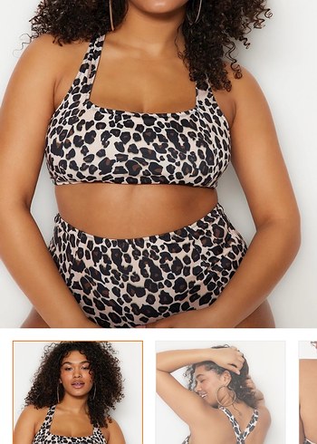 Leopar Desenli Bikini Üstü - Görsel 2