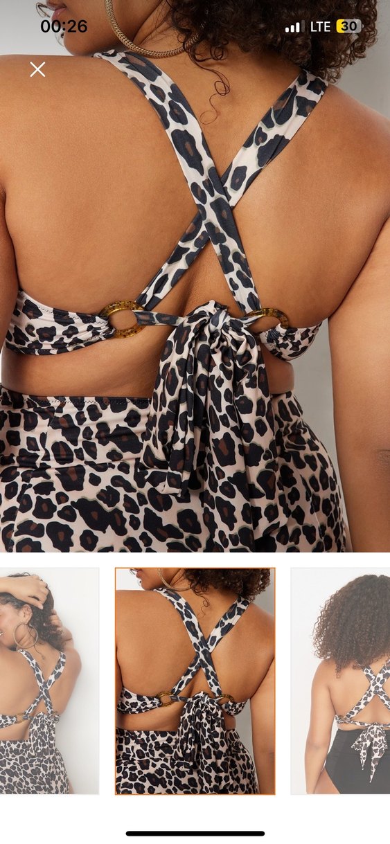 Leopar Desenli Bikini Üstü - Görsel 3