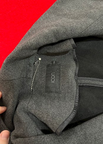 Koyu gri uzun kaban - Görsel 5