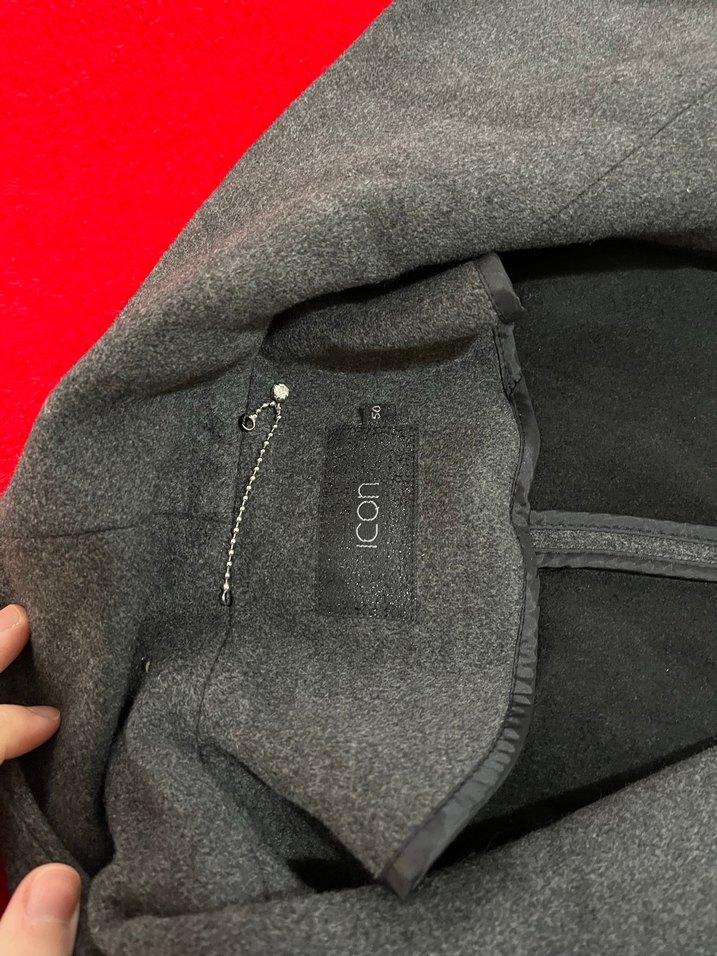 Koyu gri uzun kaban - Görsel 5