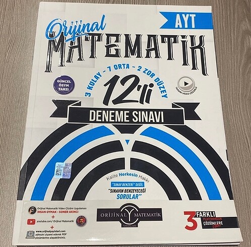 Orijinal Ayt Matematik Deneme