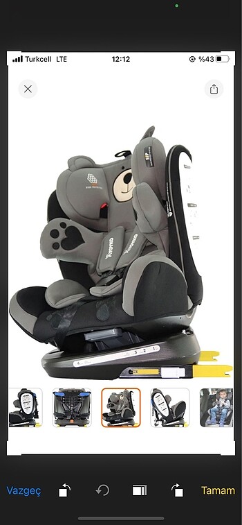 Yoyko Bear Oto koltuğu - Görsel 6