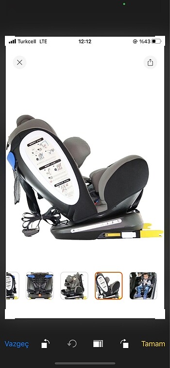 Yoyko Bear Oto koltuğu - Görsel 7