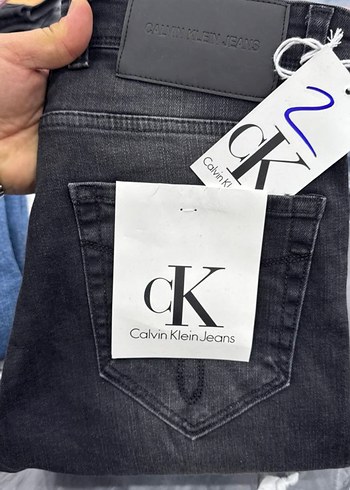 l/xl Beden Calvin Klein Gri Regular Fit Denim Jean
