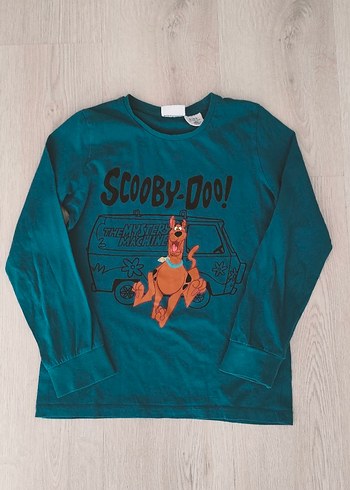 9 Yaş Beden turkuaz Renk Scooby-Doo Baskılı Kız Çocuk Sweatshirt