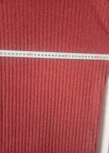 Bordo Uzun Kollu Yüksek Yaka Kadın Triko - Görsel 4