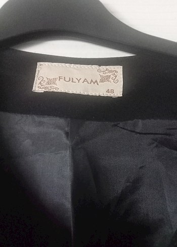 Nakışlı Uzun Siyah ceket - Görsel 5