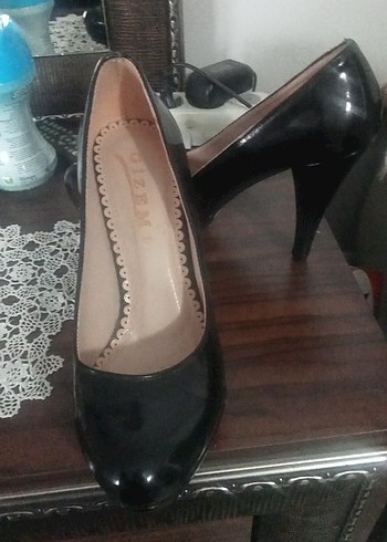 Klasik Siyah Rugan Stiletto - Görsel 3