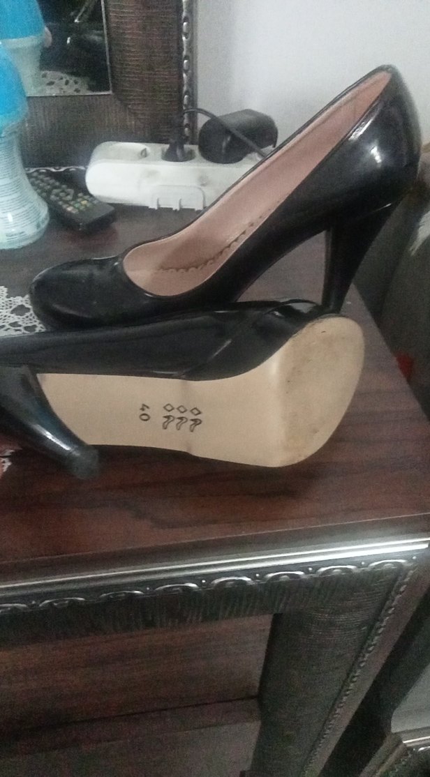 Klasik Siyah Rugan Stiletto - Görsel 2