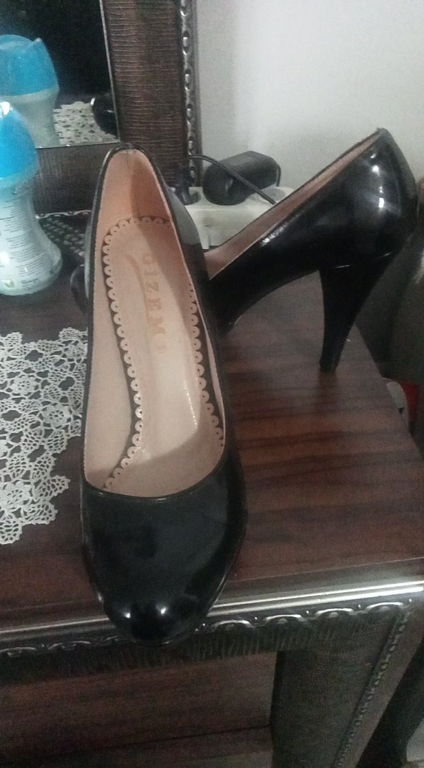 Klasik Siyah Rugan Stiletto - Görsel 3