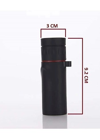 Beden Renk 100X25 Siyah Tek Gözlü Monoküler Dürbün