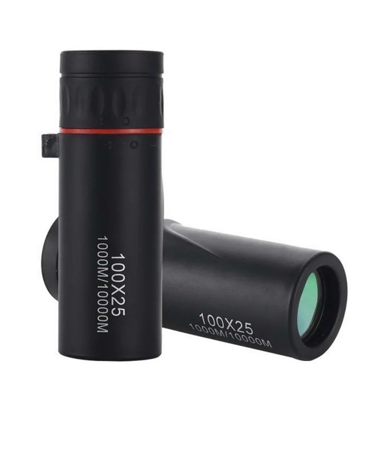100X25 Siyah Tek Gözlü Monoküler Dürbün - Görsel 2