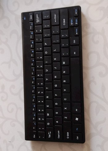 Siyah Kompakt Kablosuz Klavye - Görsel 2