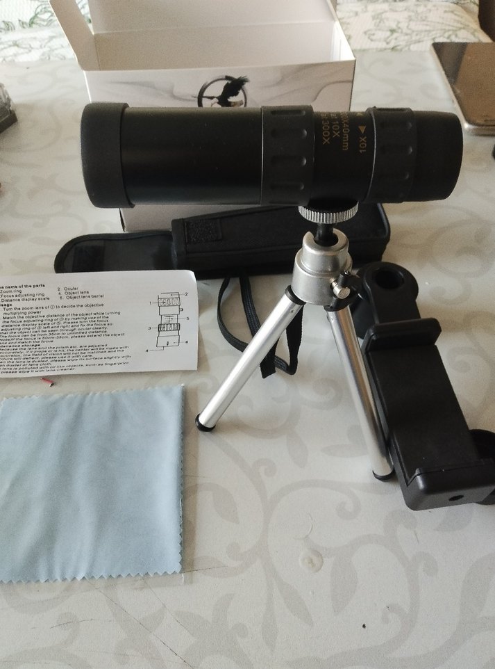 Siyah Tek Lensli Monoküler Dürbün - Görsel 3