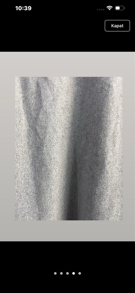 Gri Tek Düğmeli Kaban - Görsel 4