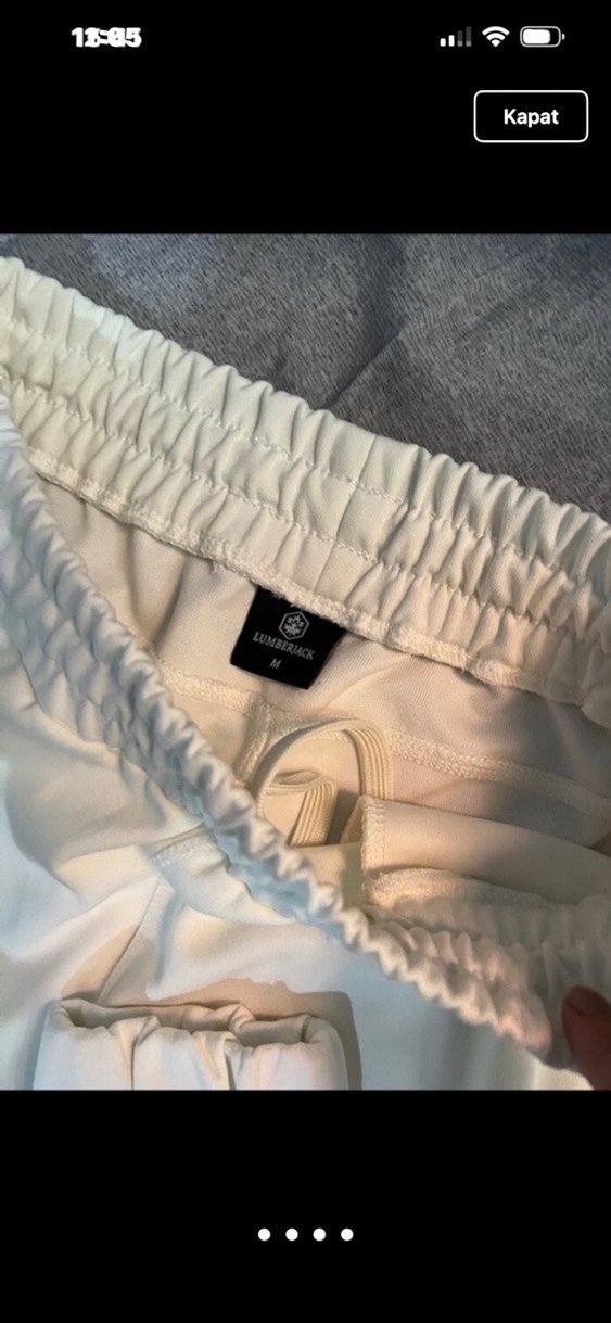 Beyaz Kadın Midi Eşofman Altı - Görsel 3