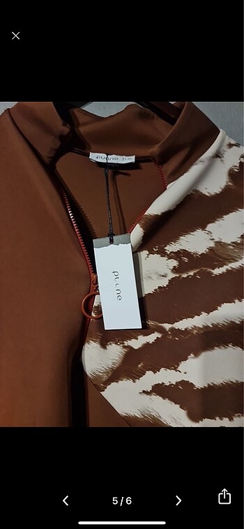 xl Beden kahverengi Renk Uzun tunik