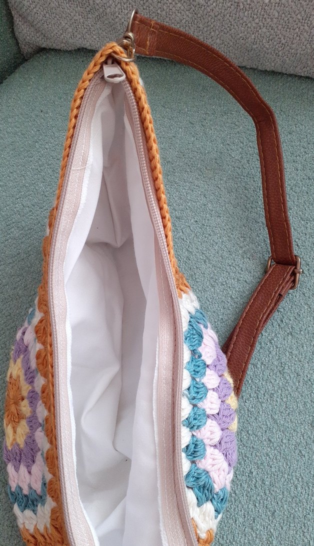 Bohem Çok Renkli Örgü Kadın Çanta - Görsel 3
