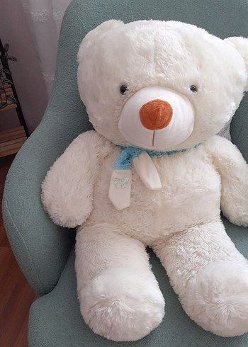 Beyaz Peluş Ayıcık Oyuncak - Görsel 2