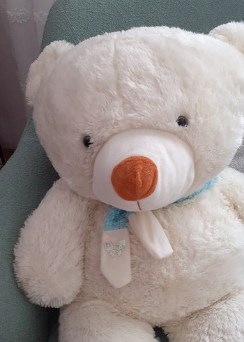 Beyaz Peluş Ayıcık Oyuncak - Görsel 3