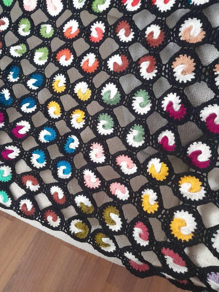 Renkli Puantiyeli Battaniye - Görsel 3