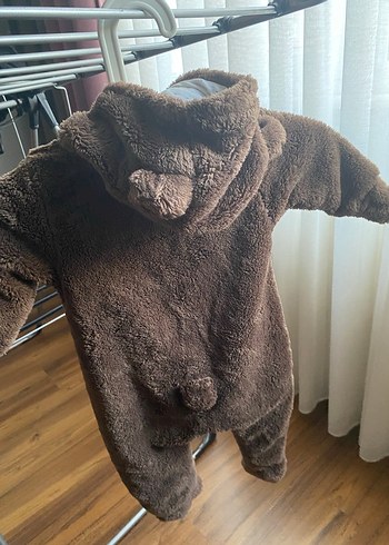 Kahverengi Kürklü Bebek Tulumu - Görsel 2