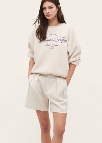 Str Saint Tropez France Kadın Sweatshirt SIFIR - Görsel 2