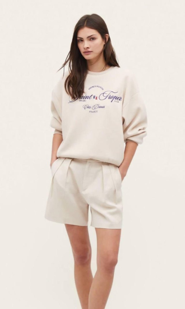 Str Saint Tropez France Kadın Sweatshirt SIFIR - Görsel 2