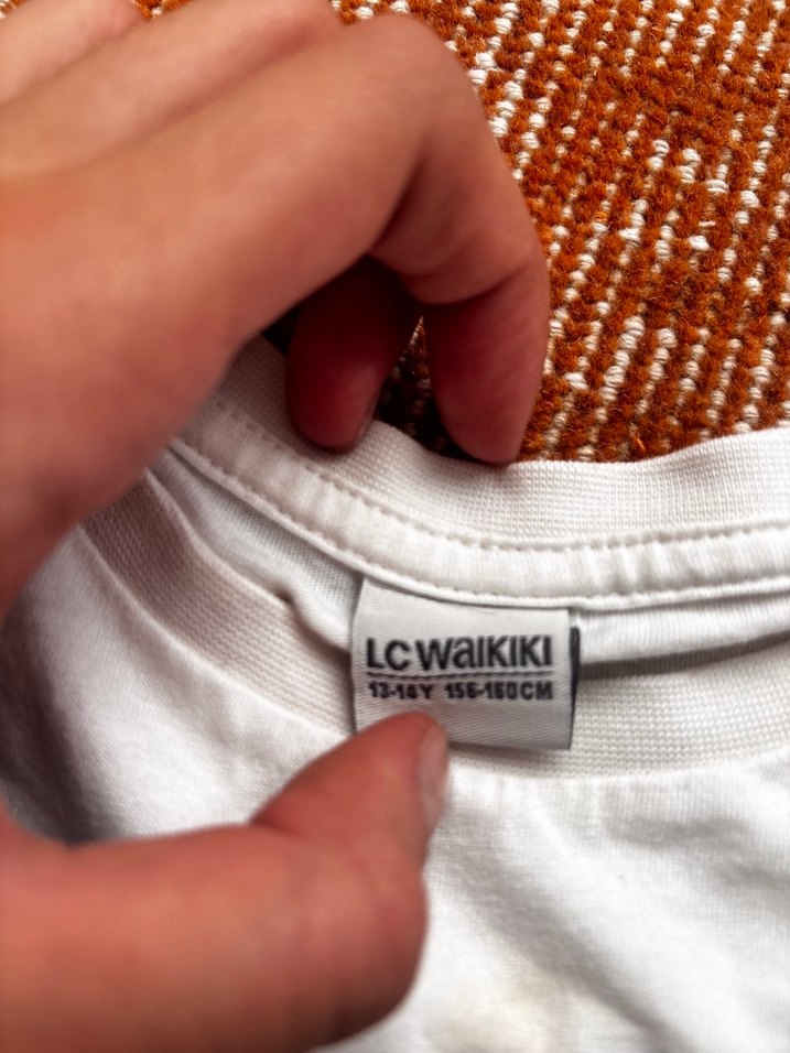 Beyaz Baskılı kız çocuk  Tişört - Görsel 2