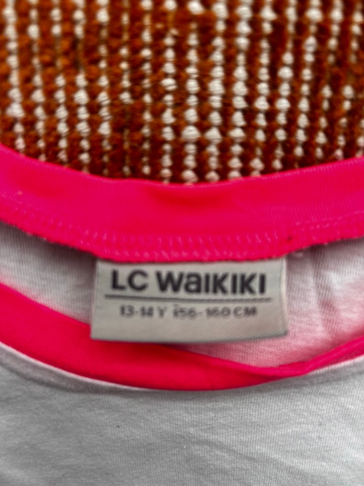 Beyaz Kız Çocuk Baskılı Tişört - Görsel 2